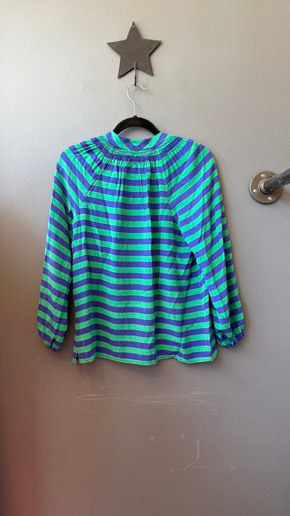 Elsa Silk Striped Blouse
