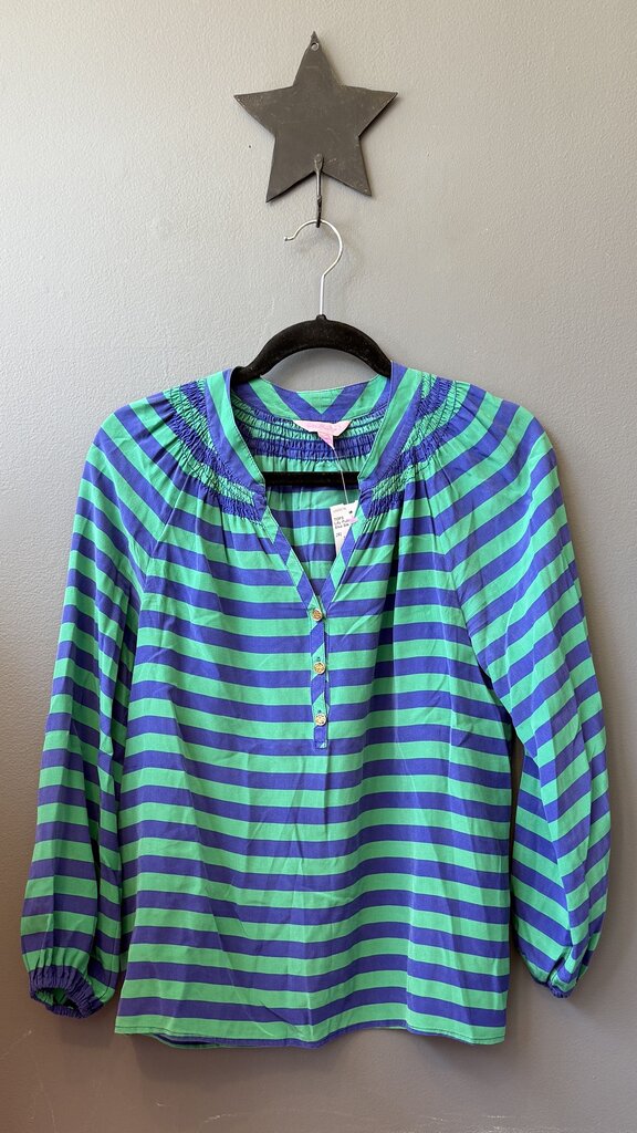 Elsa Silk Striped Blouse