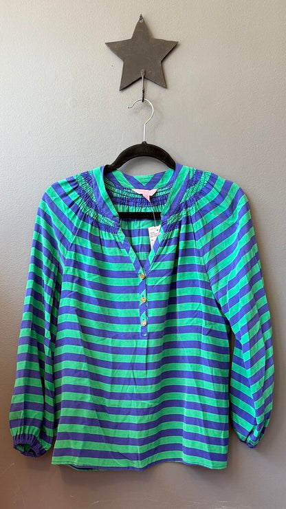 Elsa Silk Striped Blouse