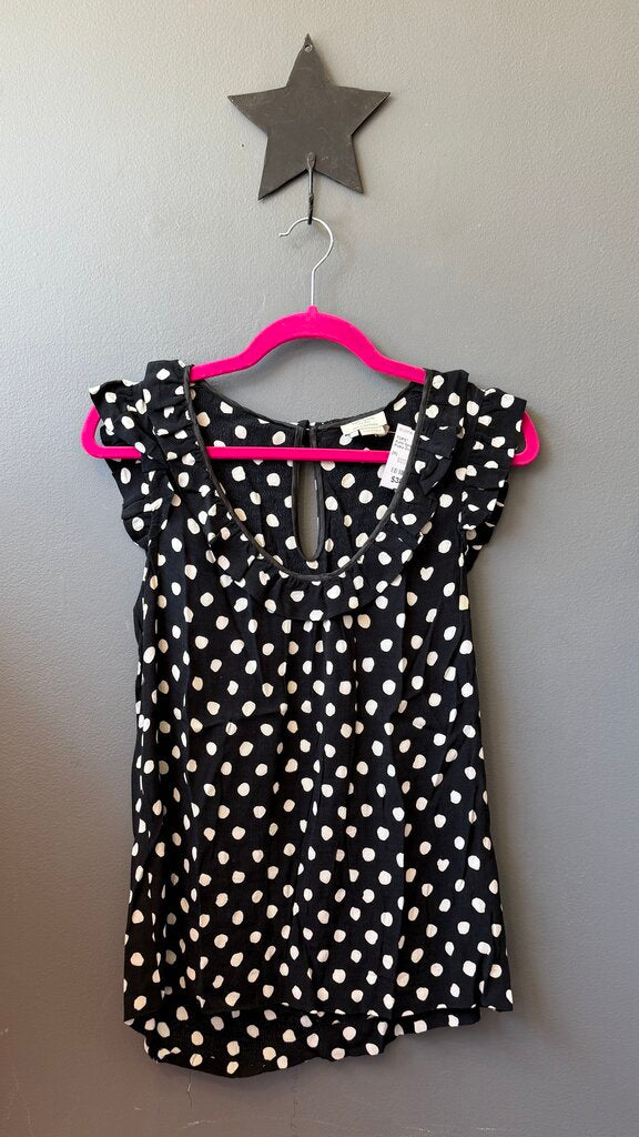 Polka Dot Ruffle Blouse