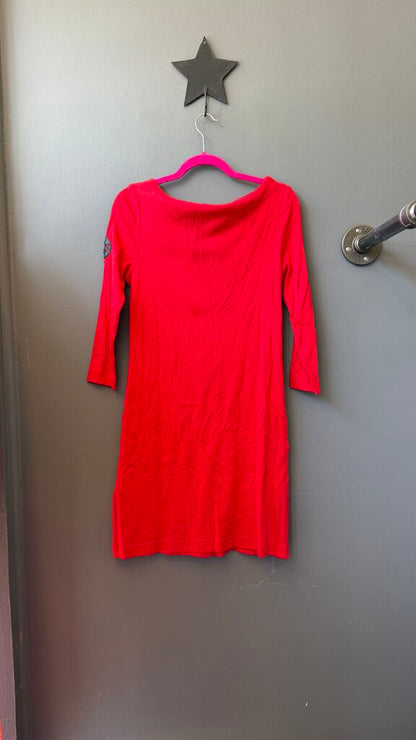 Boatneck Knit Sheath Dress