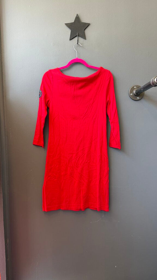 Boatneck Knit Sheath Dress