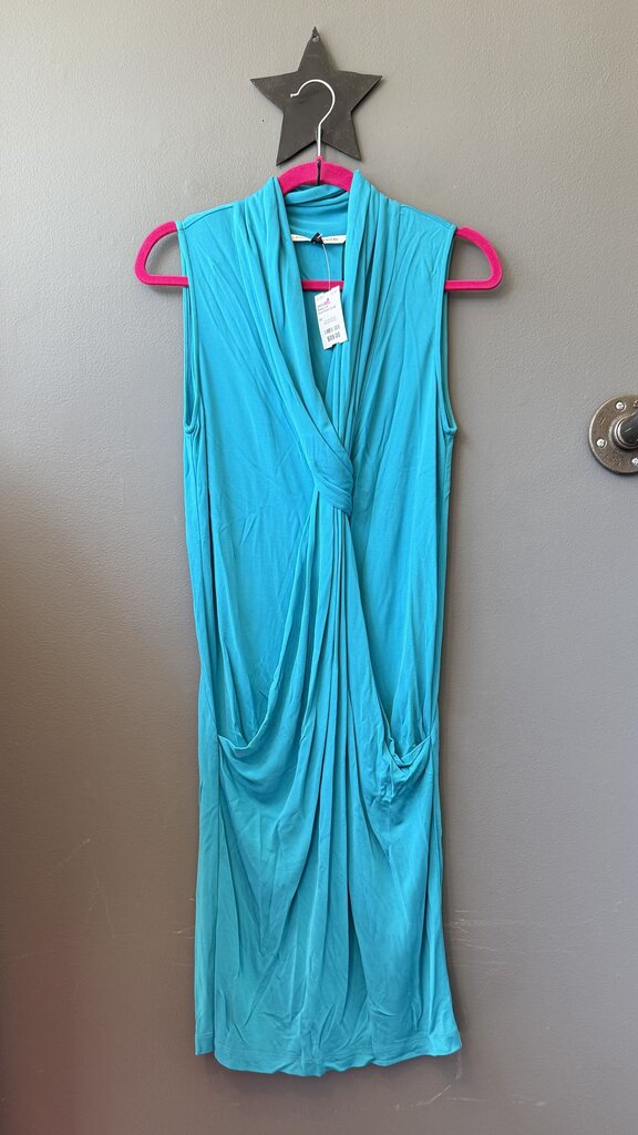 Knot Front Cowl Shift Dress