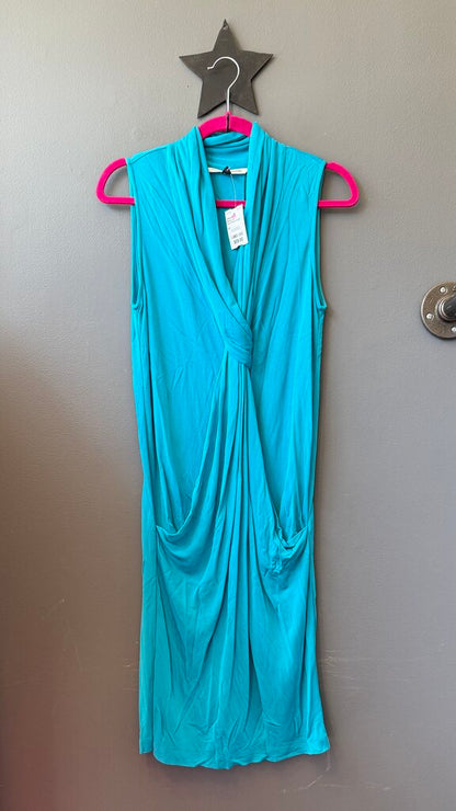 Knot Front Cowl Shift Dress