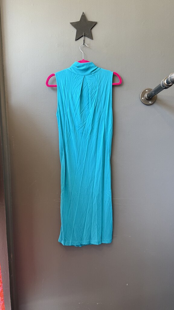 Knot Front Cowl Shift Dress