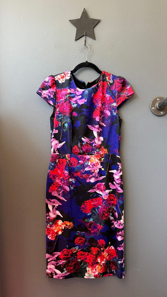Floral Midi Sheath Dress