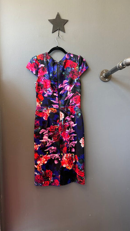 Floral Midi Sheath Dress