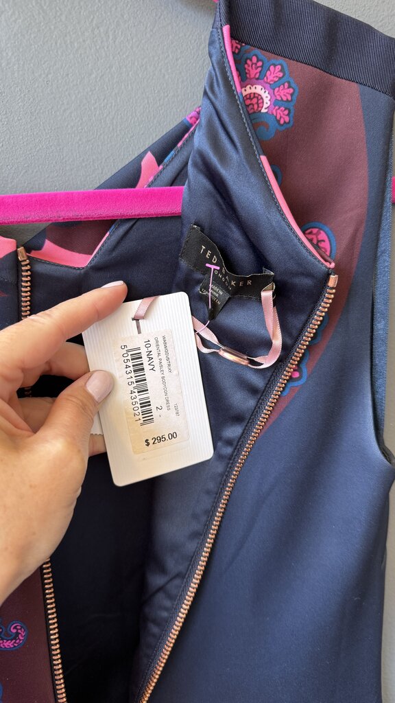 Paisley Print Midi Sheath Dress