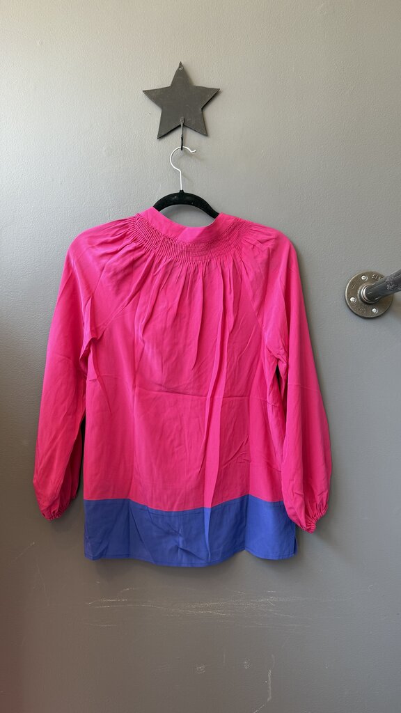 Elsa Silk Colorblock Blouse