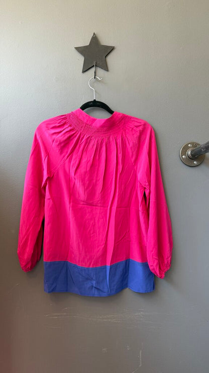 Elsa Silk Colorblock Blouse