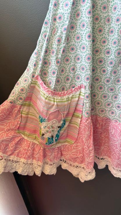 Drop Waist Ditsy Floral Dress