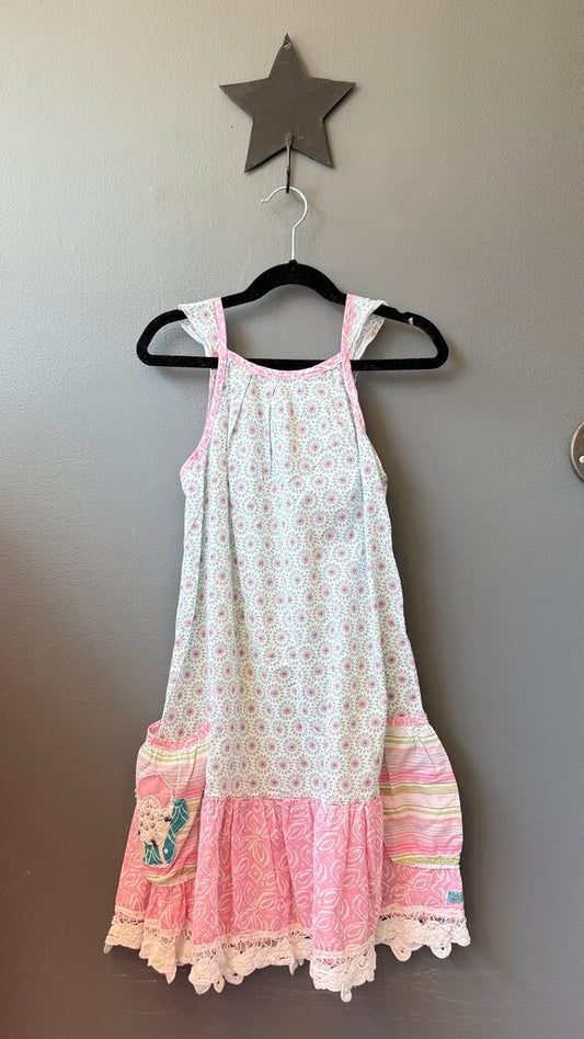 Drop Waist Ditsy Floral Dress