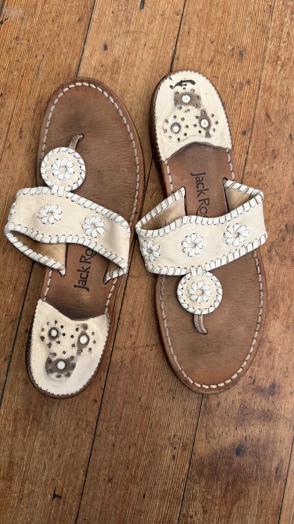 Whipstitch Leather Sandals