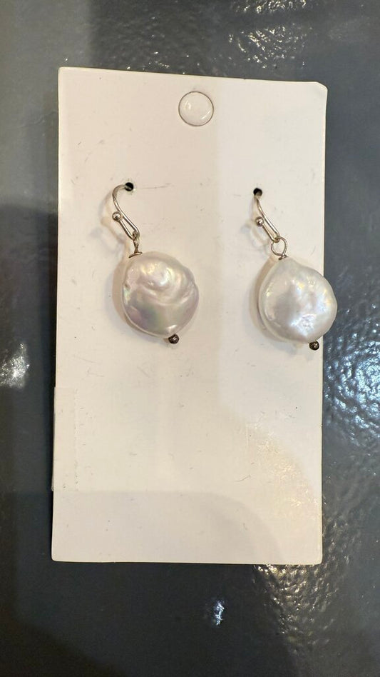 Sterling Freshwater Pearl Drop Earrings