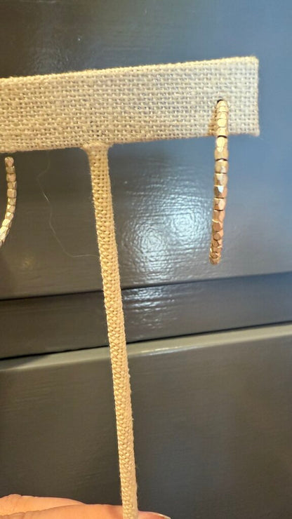 Beaded Half Hoop Earrings