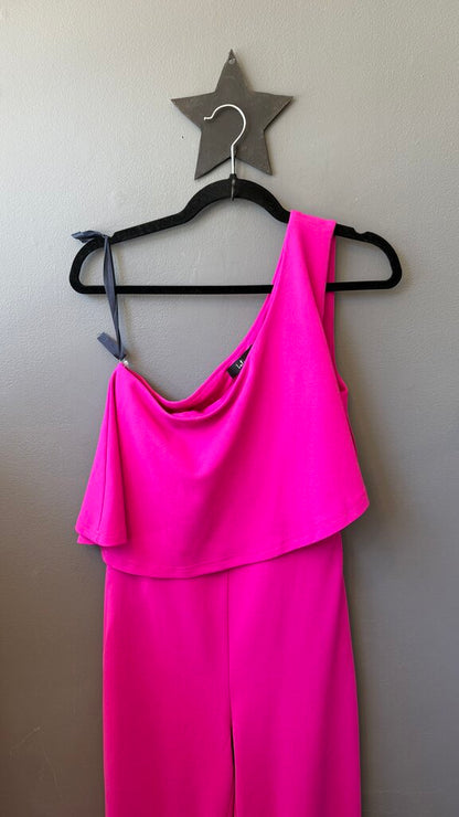 One Shoulder Wide Leg Jumpsuit