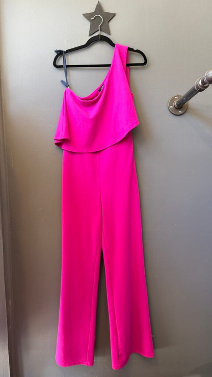 One Shoulder Wide Leg Jumpsuit