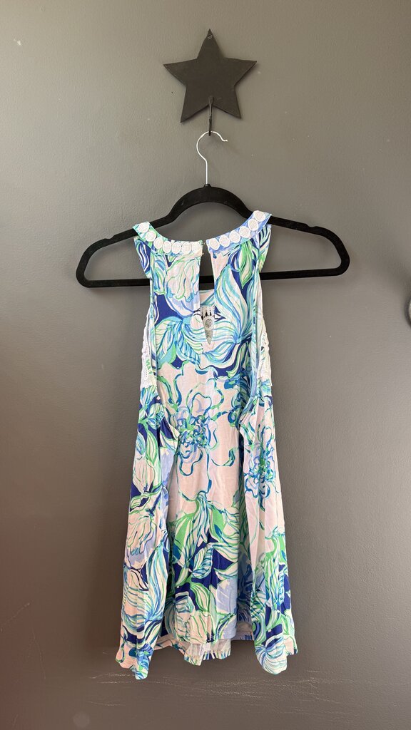 Lace Trim High Neck Tank