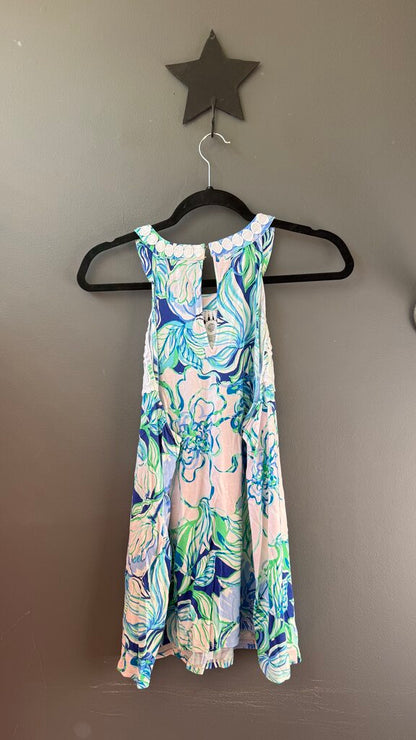 Lace Trim High Neck Tank