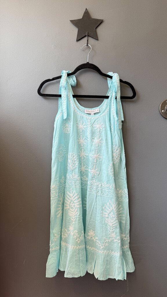 Embroidered Swing Mini Dress