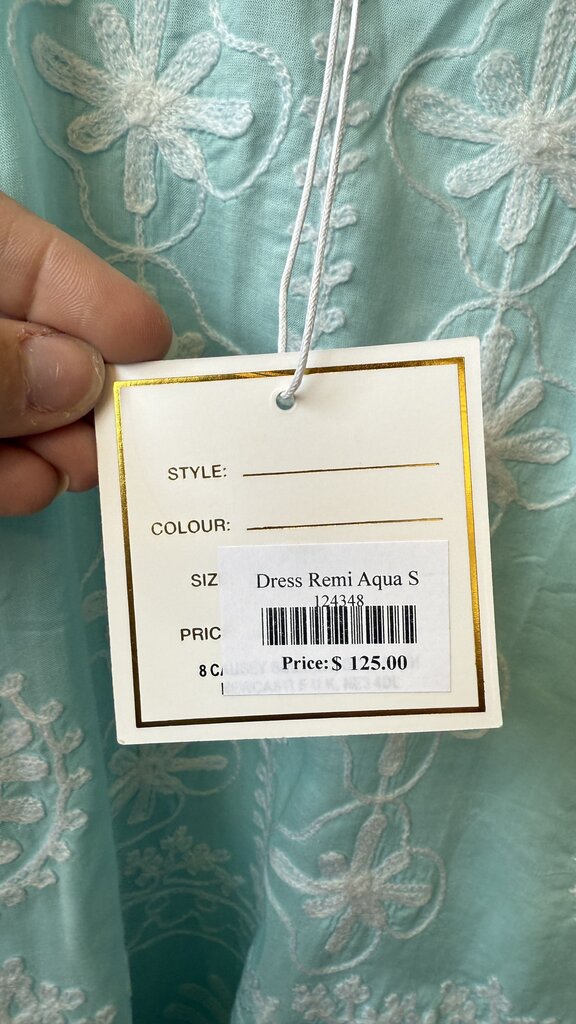 Embroidered Swing Mini Dress