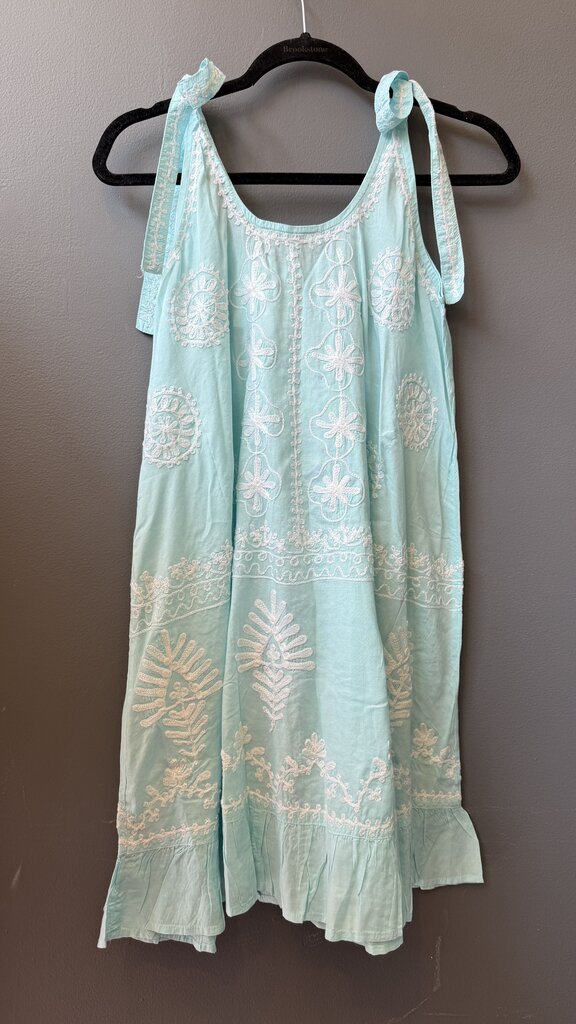 Embroidered Swing Mini Dress