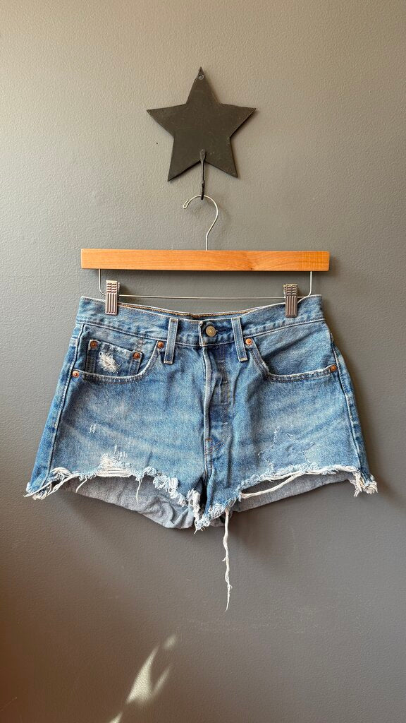 501 Star Denim Cut Off Shorts