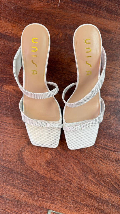 Strappy Metallic Heels