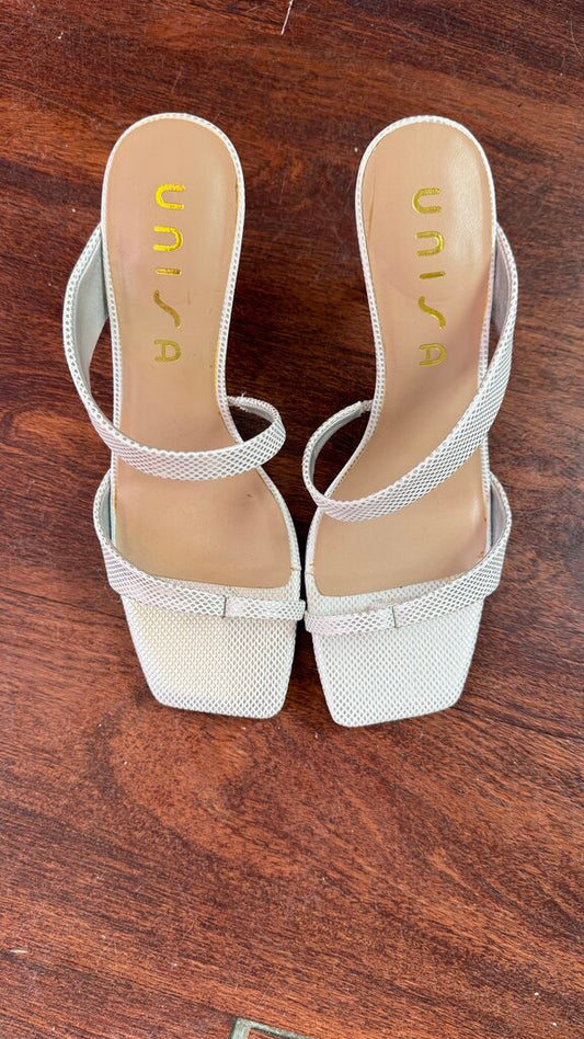 Strappy Metallic Heels