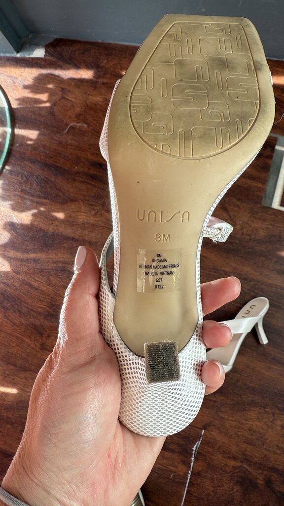 Strappy Metallic Heels