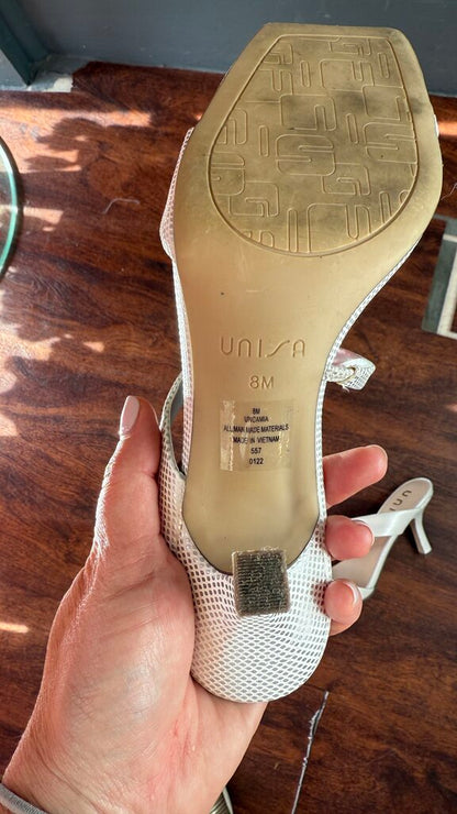 Strappy Metallic Heels