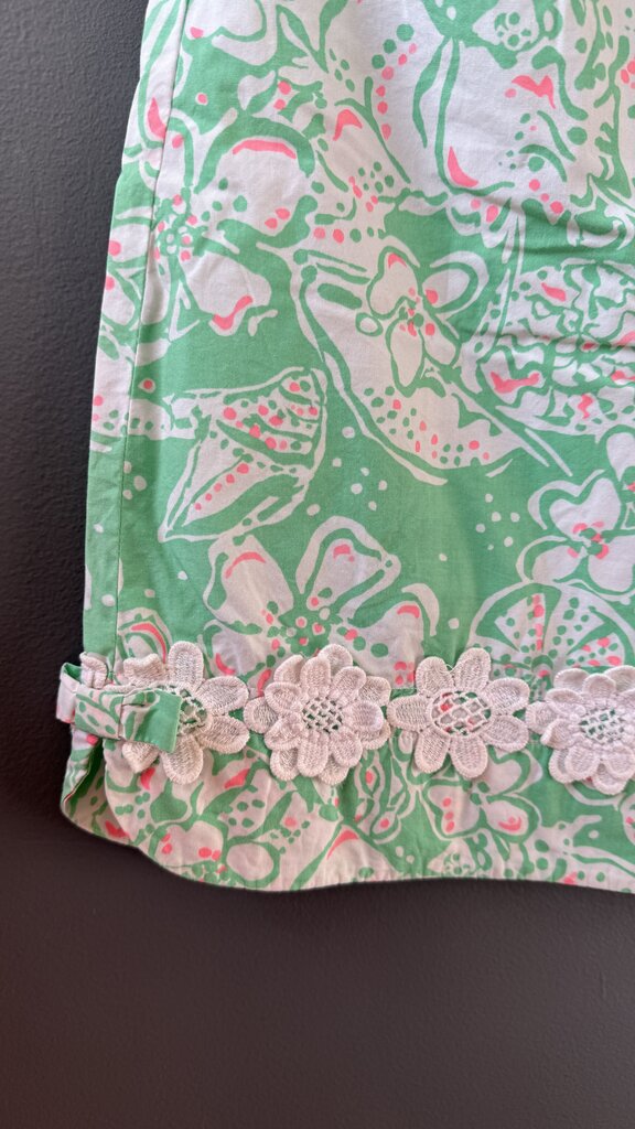 Floral Lace Trim Skirt