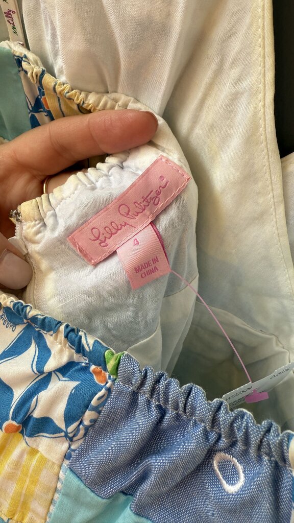 Patch Print Halter Dress