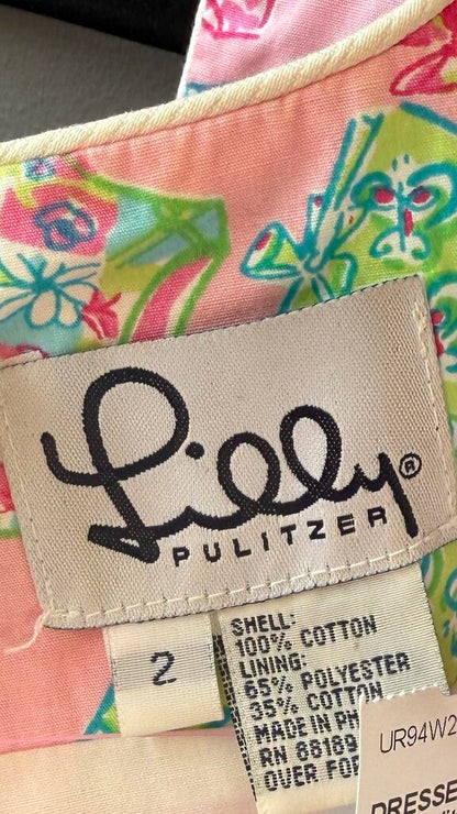 Vintage Towel Print Shift Dress