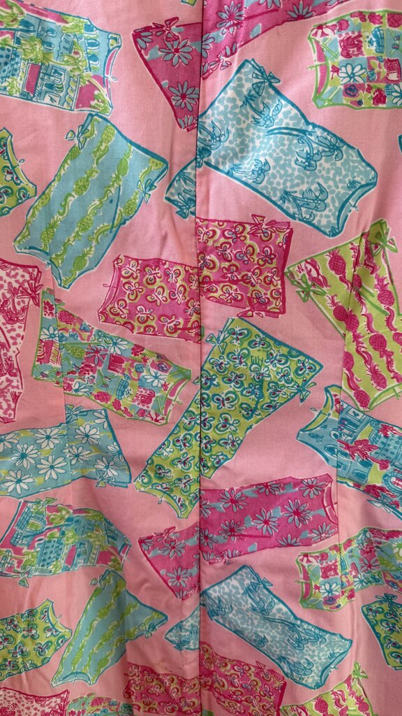 Vintage Towel Print Shift Dress