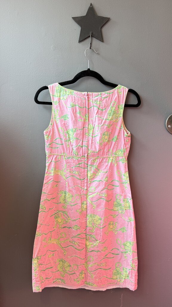 Vintage Scuba Monkey Shift Dress