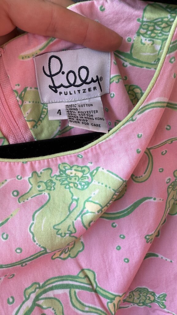 Vintage Scuba Monkey Shift Dress