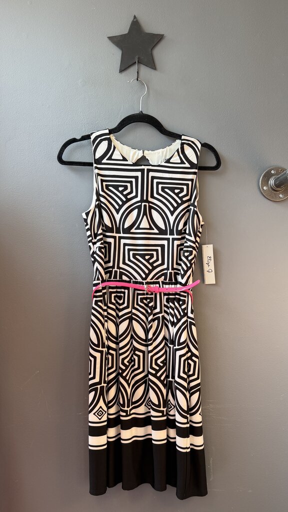 Fit Flare Belted Dress