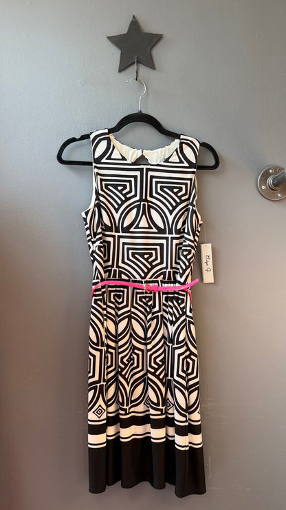 Fit Flare Belted Dress