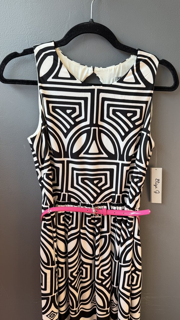 Fit Flare Belted Dress