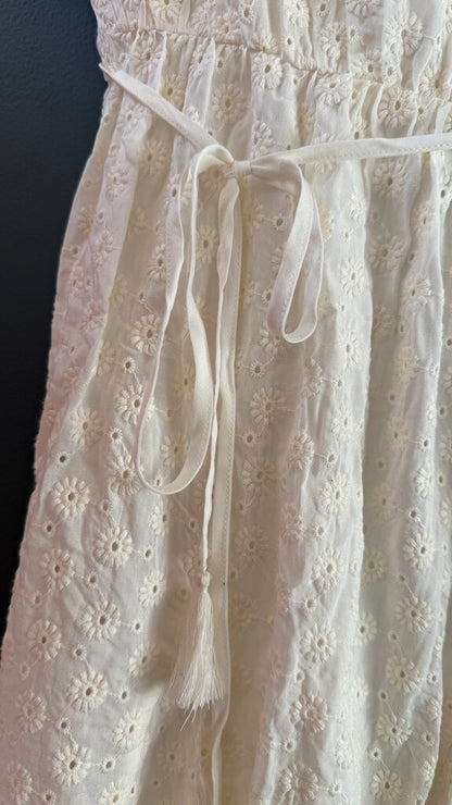 Eyelet Fit Flare Dress