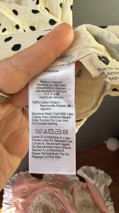 Gauze Polka Dot Dress