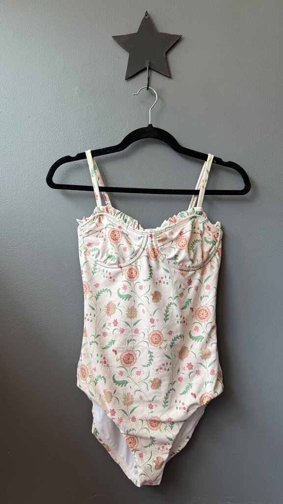 Floral Balconette One Piece Swimsuit