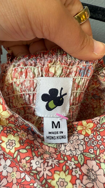 Floral Smocked Midi Dress