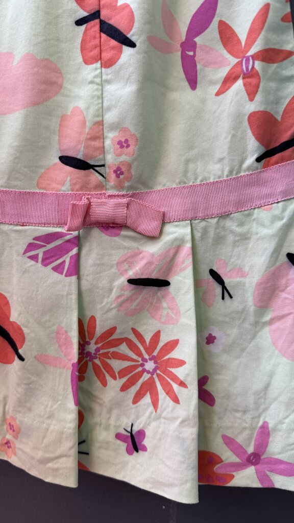 Vintage Butterfly Drop Waist Dress