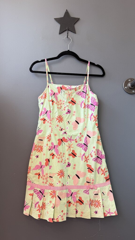 Vintage Butterfly Drop Waist Dress