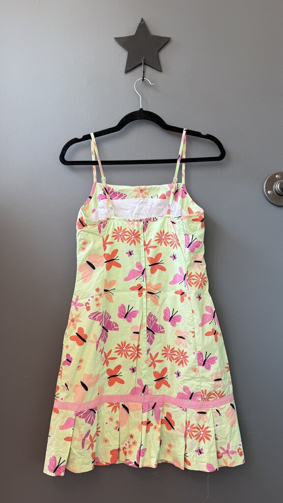 Vintage Butterfly Drop Waist Dress