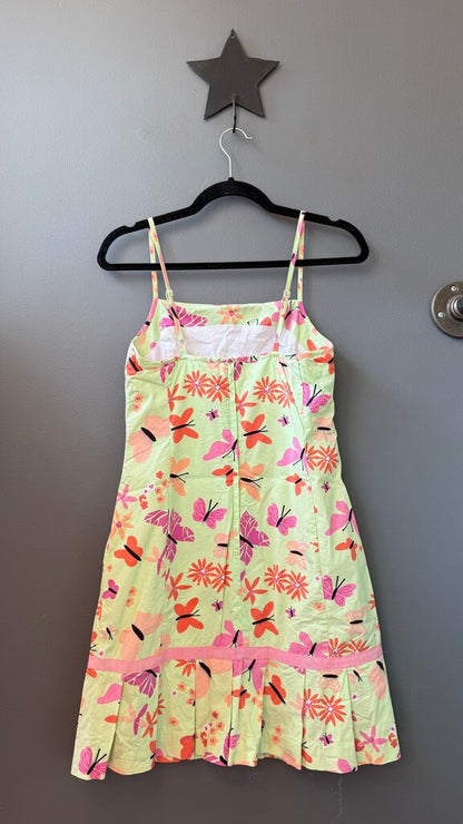 Vintage Butterfly Drop Waist Dress