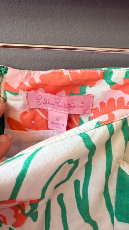 Floral Pleated Skirt