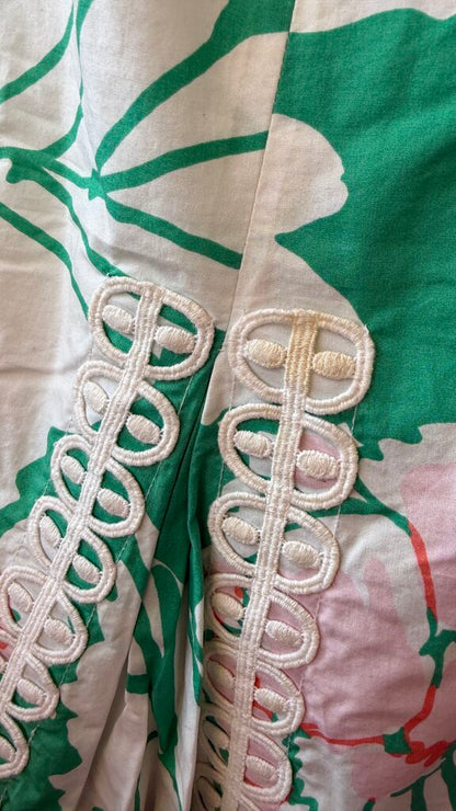 Floral Pleated Skirt